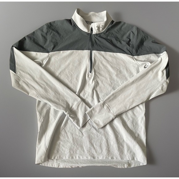 Under Armour Other - Under Armour Long Sleeve 1/4 Quarter Zip Pullover Logo Run Gray Large JBHS